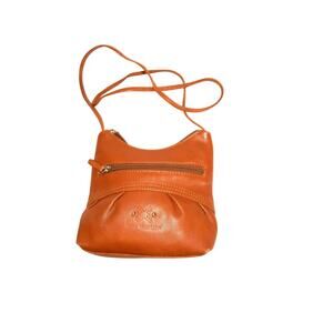 Stone Mountain Brown Leather Single Strap  Crossbody Handbag